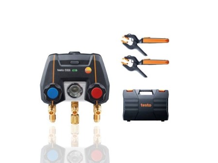 Testo 550i Smart Kit - Manifold digital - Pinça sem fio (NTC)